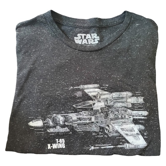 Star Wars T-65 X-Wing Fighter Graphic T-Shirt Size XL - Picture 8 of 8